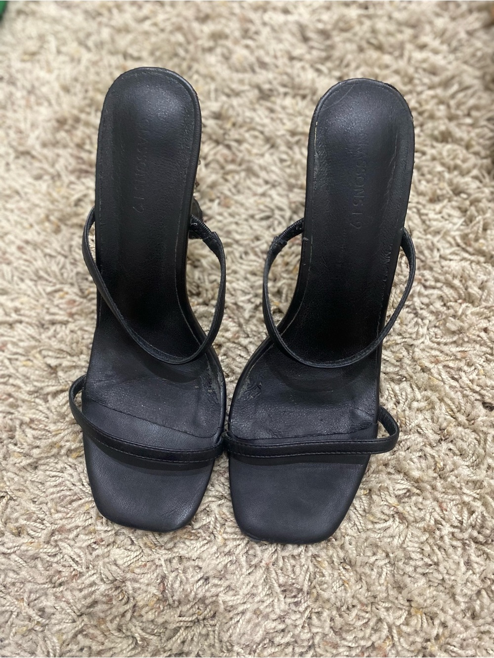 Glassons Women’s Black Strappy Slide Heels